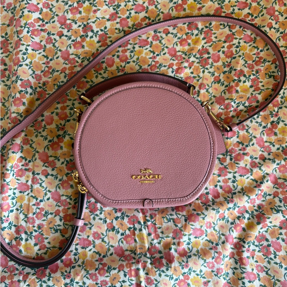 Coach Mauve Round Crossbody Bag